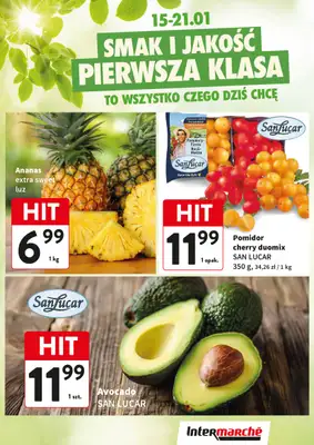 Intermarche - gazetka promocyjna Świeży kram od czwartku 15.01 do środy 21.01