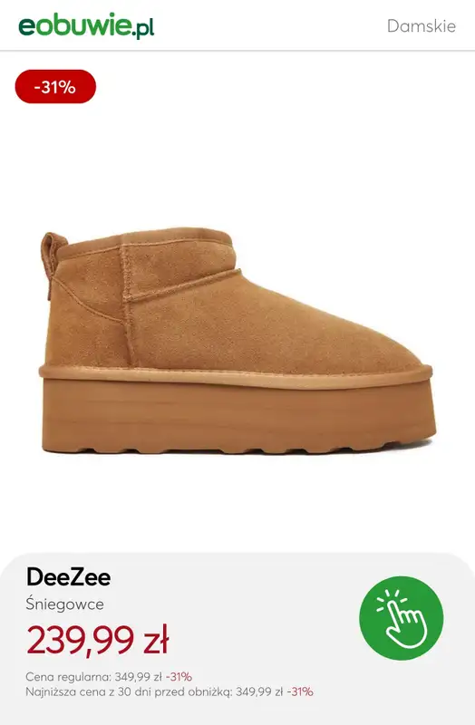 eobuwie.pl - gazetka promocyjna Śniegowce damskie na promocji od czwartku 15.01  - strona 4