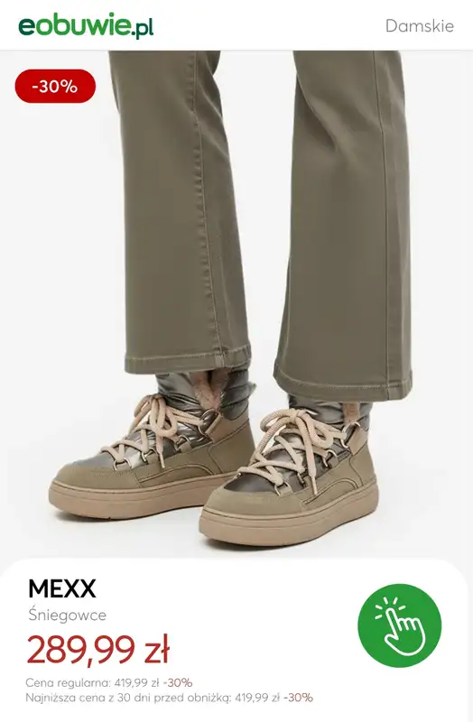 eobuwie.pl - gazetka promocyjna Śniegowce damskie na promocji od czwartku 15.01  - strona 9