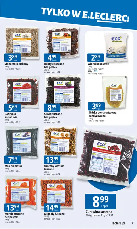 Leclerc - gazetka promocyjna Oferta E.Leclerc I Tanio to tu! od poniedziałku 19.01 do poniedziałku 26.01 - strona 7
