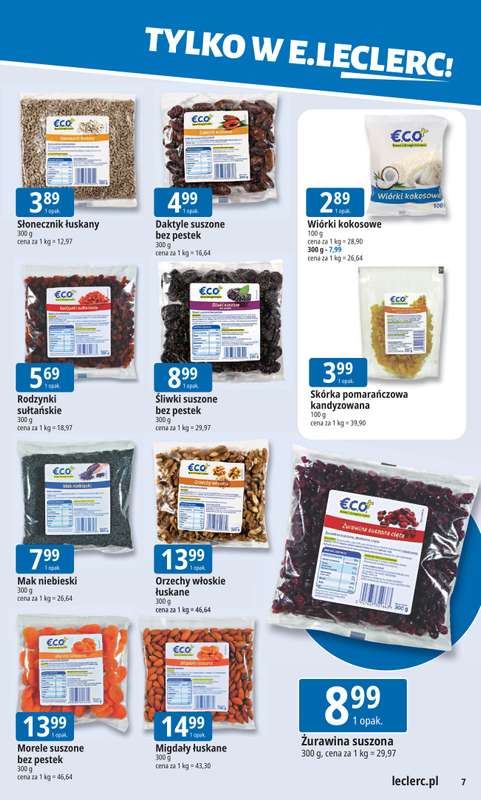Leclerc - gazetka promocyjna Oferta E.Leclerc I Tanio to tu! od poniedziałku 19.01 do poniedziałku 26.01 - strona 7