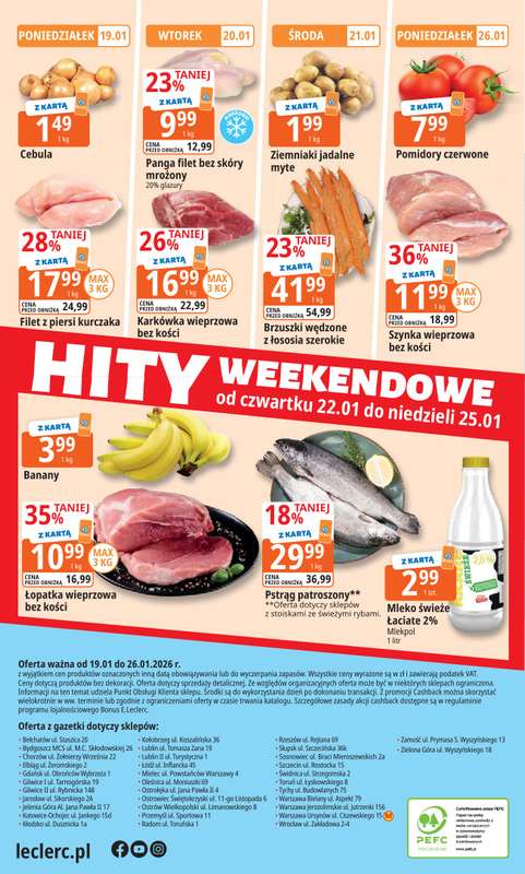 Leclerc - gazetka promocyjna Oferta E.Leclerc I Tanio to tu! od poniedziałku 19.01 do poniedziałku 26.01 - strona 24