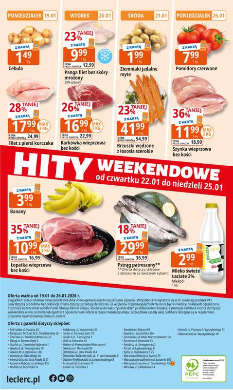 Leclerc - gazetka promocyjna Oferta E.Leclerc I Tanio to tu! od poniedziałku 19.01 do poniedziałku 26.01 - strona 24