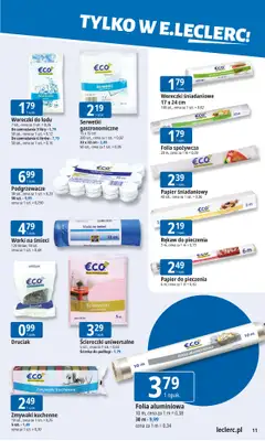 Leclerc - gazetka promocyjna Oferta E.Leclerc I Tanio to tu! od poniedziałku 19.01 do poniedziałku 26.01 - strona 11