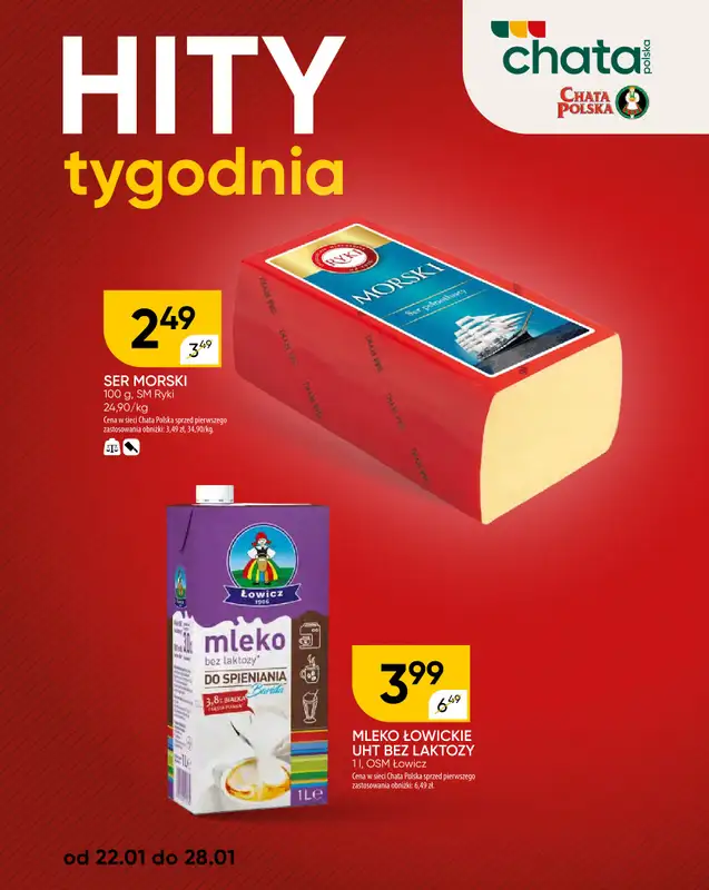 Chata Polska - gazetka promocyjna Hity tygodnia  do środy 28.01 - strona 4