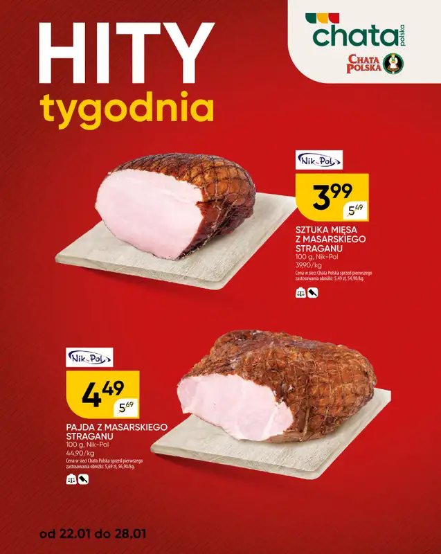 Chata Polska - gazetka promocyjna Hity tygodnia  do środy 28.01 - strona 2