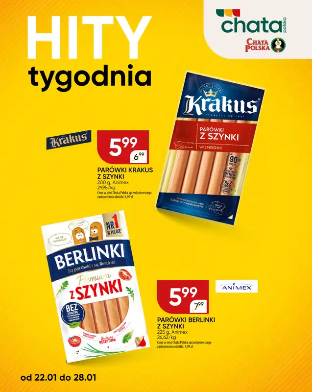 Chata Polska - gazetka promocyjna Hity tygodnia  do środy 28.01 - strona 3