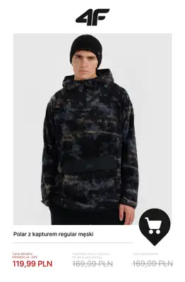 4F - gazetka promocyjna Polary męskie na promocji od czwartku 15.01  - strona 5