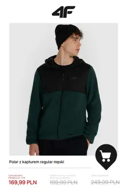 4F - gazetka promocyjna Polary męskie na promocji od czwartku 15.01  - strona 8
