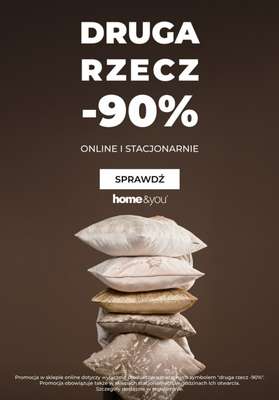 home&you - gazetka promocyjna Druga rzecz -90% od czwartku 15.01 do wtorku 20.01