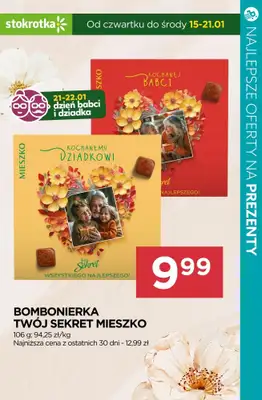 Dzień Babci i Dziadka - gazetka promocyjna Prezenty dla Babci i Dziadka - najlepsze oferty z marketów! od czwartku 15.01 do wtorku 20.01 - strona 15