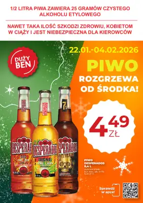 Duży Ben - gazetka promocyjna Gazetka piwna od czwartku 22.01 do środy 04.02