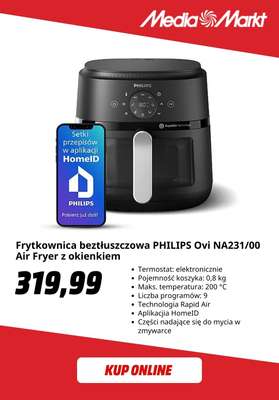Frytkownica beztłuszczowa PHILIPS Ovi NA231/00 Air Fryer z okienkiem