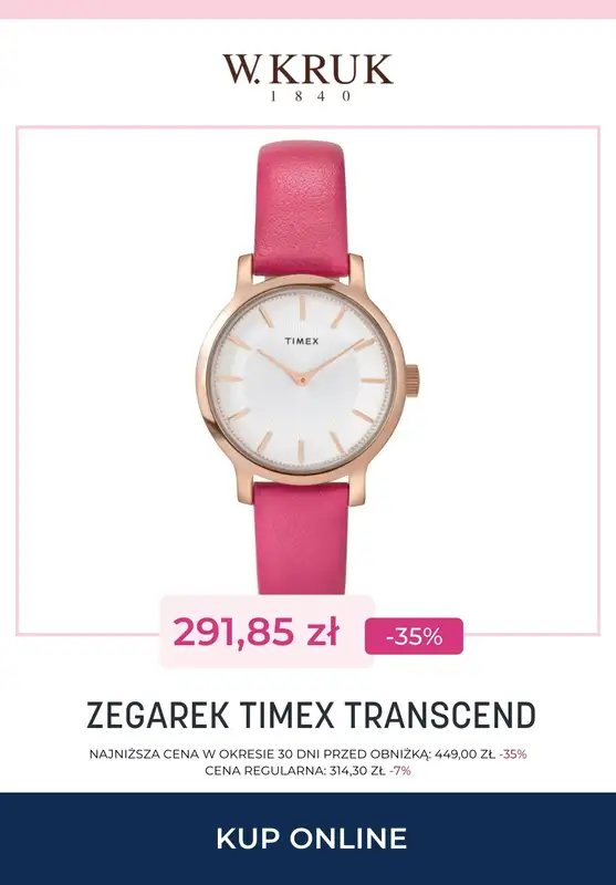 Dzień Babci i Dziadka - gazetka promocyjna W.Kruk | Wyprzedaż - zegarki od czwartku 15.01 do czwartku 22.01 - strona 4