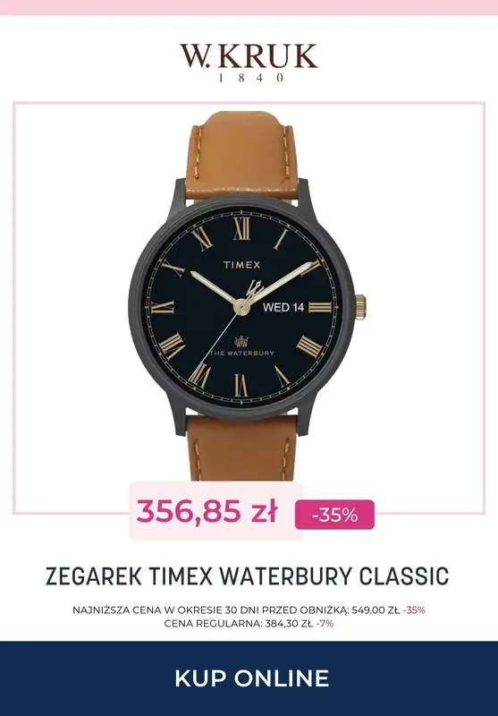 Dzień Babci i Dziadka - gazetka promocyjna W.Kruk | Wyprzedaż - zegarki od czwartku 15.01 do czwartku 22.01 - strona 8