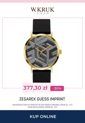 Dzień Babci i Dziadka - gazetka promocyjna W.Kruk | Wyprzedaż - zegarki od czwartku 15.01 do czwartku 22.01 - strona 9