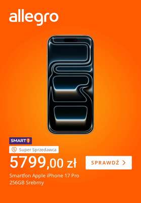 Smartfon Apple iPhone 17 Pro 256GB Srebrny