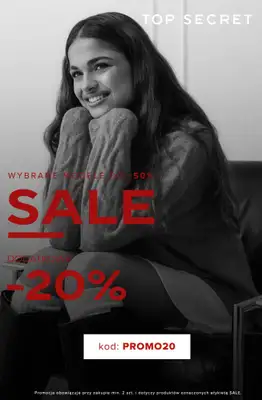 Top Secret - gazetka promocyjna Extra -20% na SALE przy zakupie min. 2 sztuk od czwartku 15.01 do środy 21.01