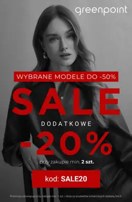 Greenpoint - gazetka promocyjna Dodatkowe -20% na SALE przy zakupie min. 2 sztuk od czwartku 15.01 