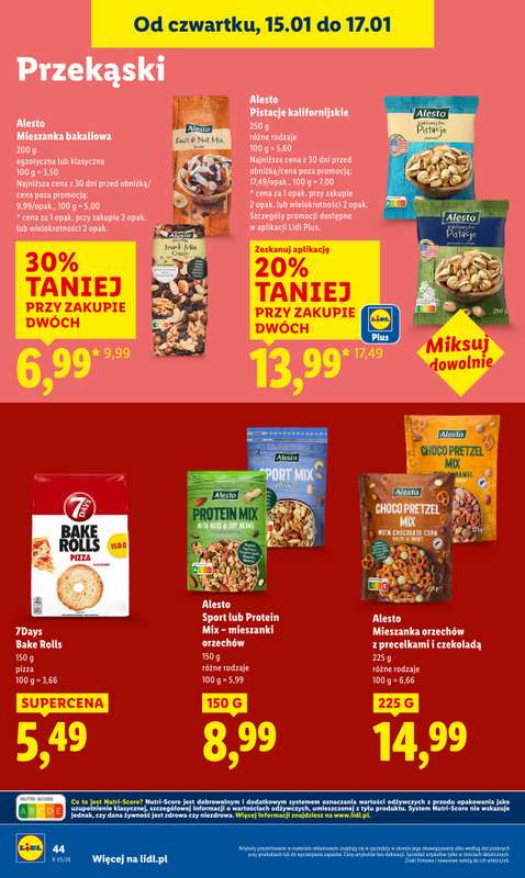 Lidl - gazetka promocyjna Oferta od czwartku od czwartku 15.01 do soboty 17.01 - strona 46