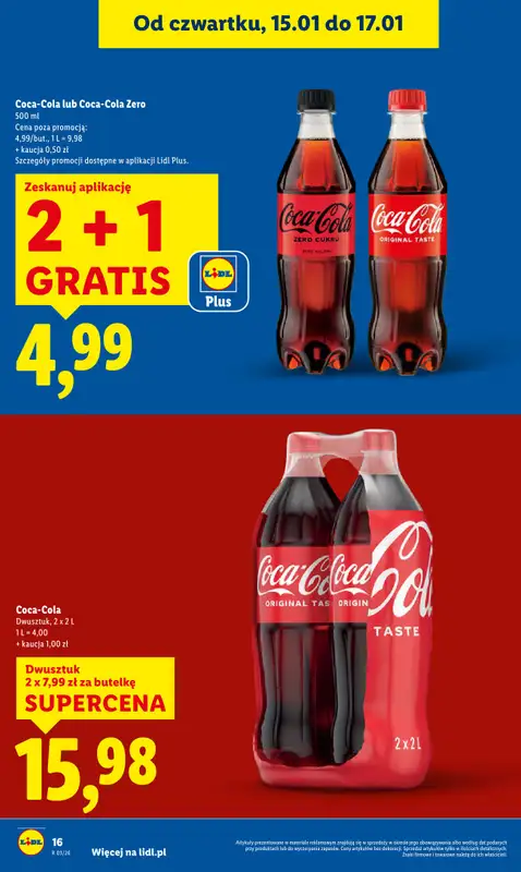 Lidl - gazetka promocyjna Oferta od czwartku od czwartku 15.01 do soboty 17.01 - strona 16