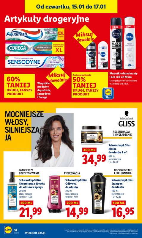Lidl - gazetka promocyjna Oferta od czwartku od czwartku 15.01 do soboty 17.01 - strona 54