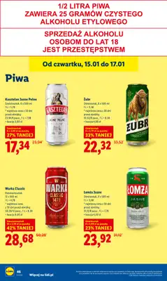 Lidl - gazetka promocyjna Oferta od czwartku od czwartku 15.01 do soboty 17.01 - strona 48