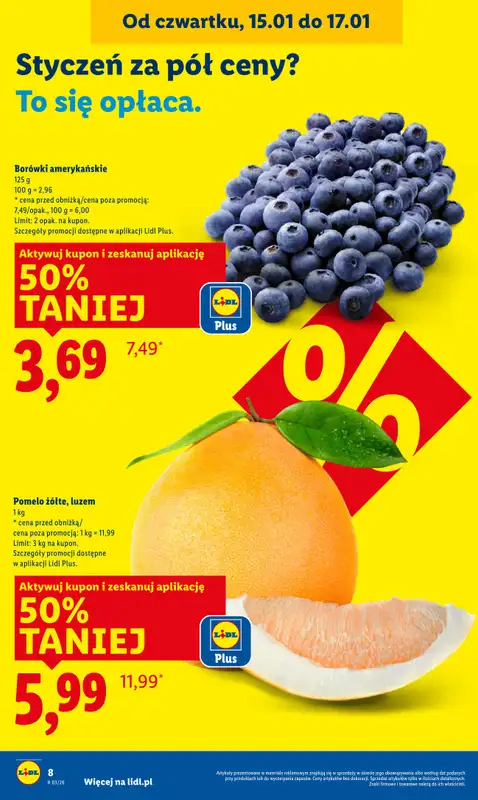 Lidl - gazetka promocyjna Oferta od czwartku od czwartku 15.01 do soboty 17.01 - strona 8