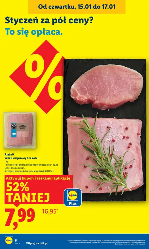Lidl - gazetka promocyjna Oferta od czwartku od czwartku 15.01 do soboty 17.01 - strona 6