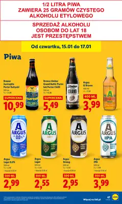 Lidl - gazetka promocyjna Oferta od czwartku od czwartku 15.01 do soboty 17.01 - strona 49