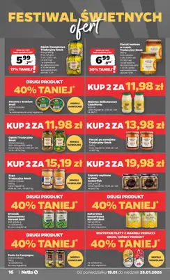 Netto - gazetka promocyjna Gazetka Spożywcza od poniedziałku 19.01 do niedzieli 25.01 - strona 16
