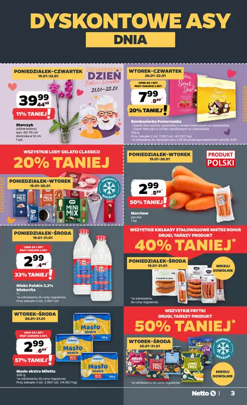 Netto - gazetka promocyjna Gazetka Spożywcza od poniedziałku 19.01 do niedzieli 25.01 - strona 3