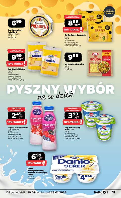 Netto - gazetka promocyjna Gazetka Spożywcza od poniedziałku 19.01 do niedzieli 25.01 - strona 11