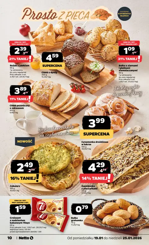 Netto - gazetka promocyjna Gazetka Spożywcza od poniedziałku 19.01 do niedzieli 25.01 - strona 10
