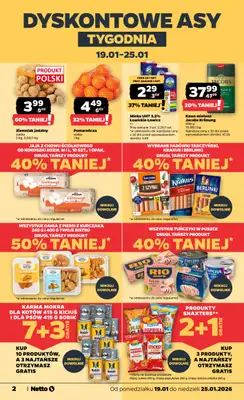 Netto - gazetka promocyjna Gazetka Spożywcza od poniedziałku 19.01 do niedzieli 25.01 - strona 2