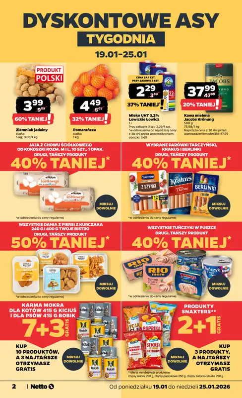 Netto - gazetka promocyjna Gazetka Spożywcza od poniedziałku 19.01 do niedzieli 25.01 - strona 2