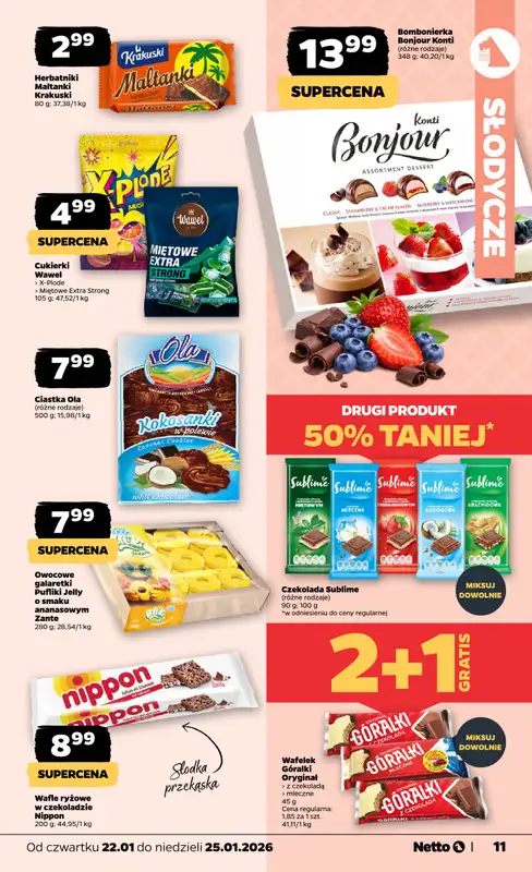 Netto - gazetka promocyjna Gazetka Spożywcza od czwartku 22.01 do niedzieli 25.01 - strona 11