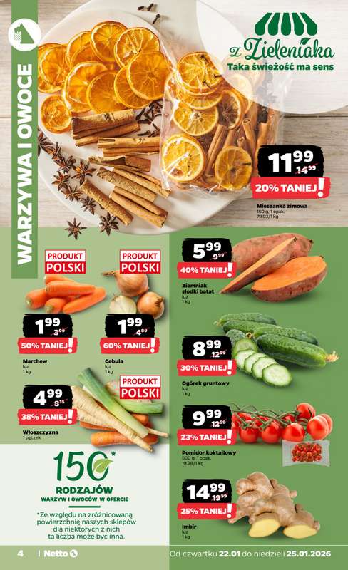 Netto - gazetka promocyjna Gazetka Spożywcza od czwartku 22.01 do niedzieli 25.01 - strona 4