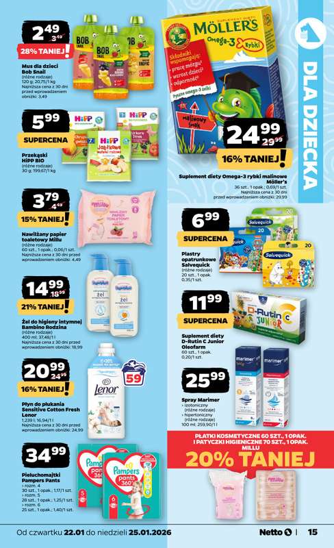 Netto - gazetka promocyjna Gazetka Spożywcza od czwartku 22.01 do niedzieli 25.01 - strona 15