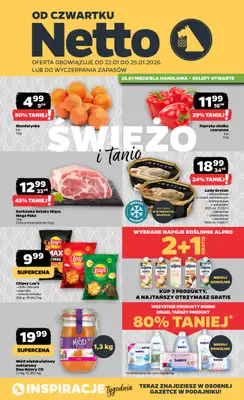 Netto - gazetka promocyjna Gazetka Spożywcza od czwartku 22.01 do niedzieli 25.01