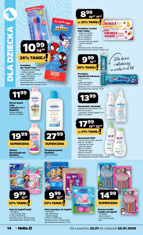 Netto - gazetka promocyjna Gazetka Spożywcza od czwartku 22.01 do niedzieli 25.01 - strona 14
