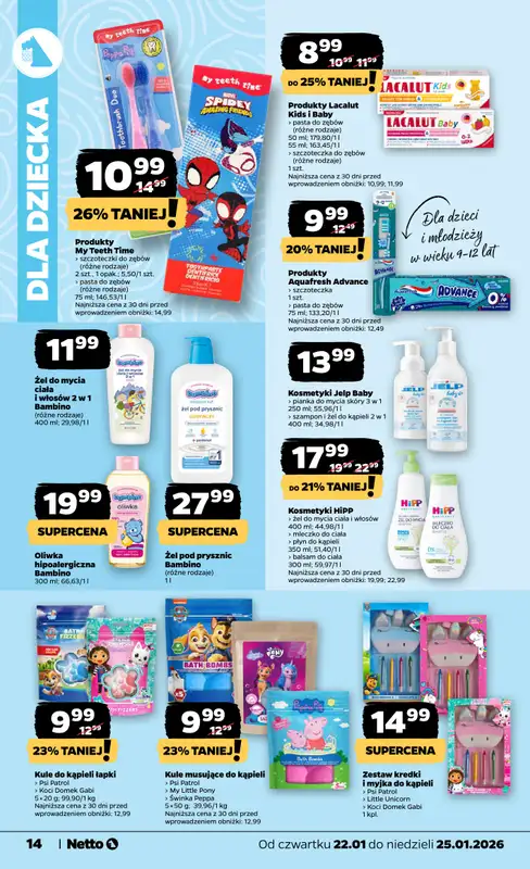 Netto - gazetka promocyjna Gazetka Spożywcza od czwartku 22.01 do niedzieli 25.01 - strona 14