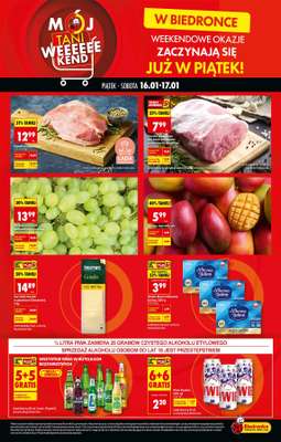 Biedronka - gazetka promocyjna Tani Weekend od piątku 16.01 do soboty 17.01
