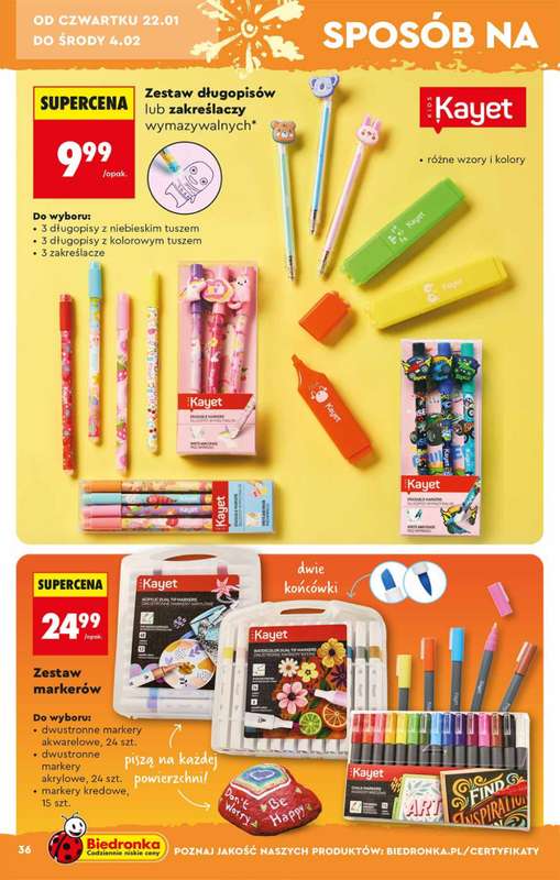 Biedronka - gazetka promocyjna Hity i inspiracje od soboty 17.01 do środy 04.02 - strona 36