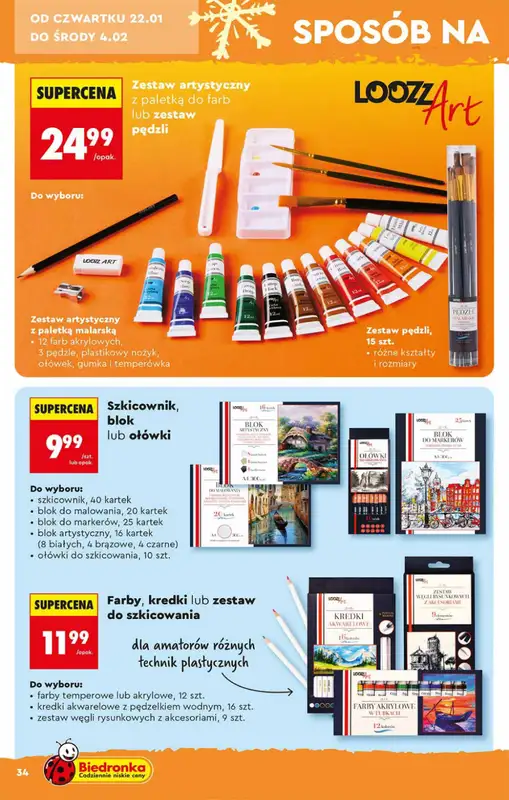 Biedronka - gazetka promocyjna Hity i inspiracje od soboty 17.01 do środy 04.02 - strona 34
