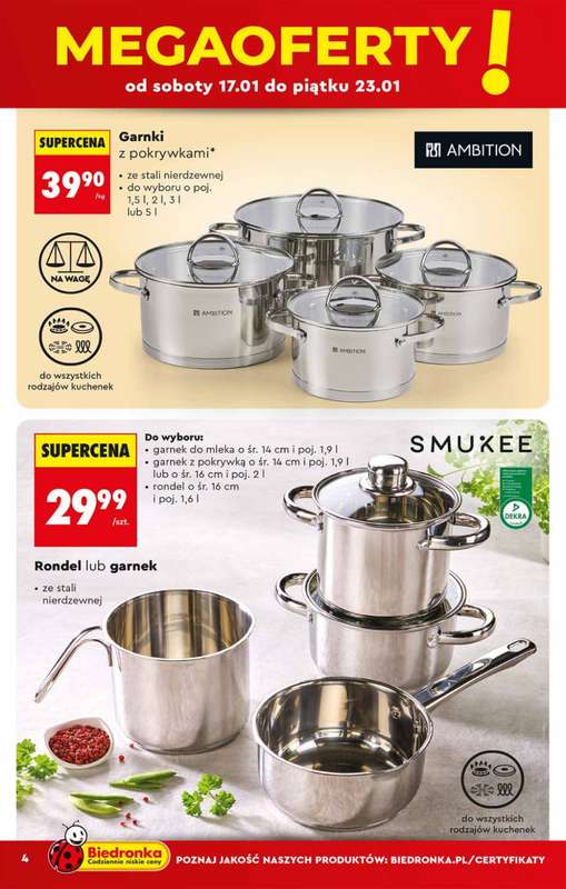 Biedronka - gazetka promocyjna Hity i inspiracje od soboty 17.01 do środy 04.02 - strona 4