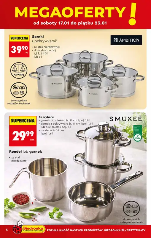 Biedronka - gazetka promocyjna Hity i inspiracje od soboty 17.01 do środy 04.02 - strona 4