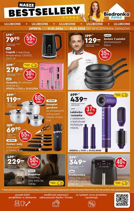 Biedronka - gazetka promocyjna Hity i inspiracje od soboty 17.01 do środy 04.02 - strona 55