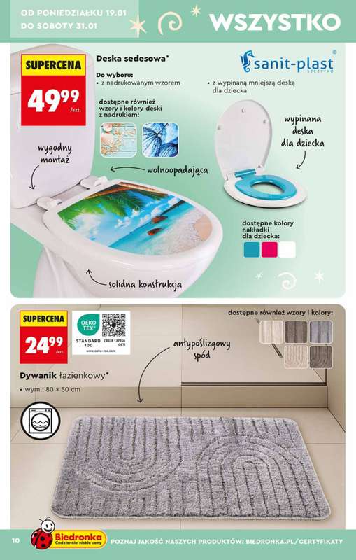 Biedronka - gazetka promocyjna Hity i inspiracje od soboty 17.01 do środy 04.02 - strona 10