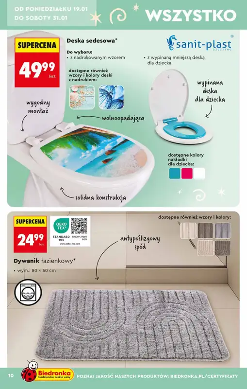 Biedronka - gazetka promocyjna Hity i inspiracje od soboty 17.01 do środy 04.02 - strona 10